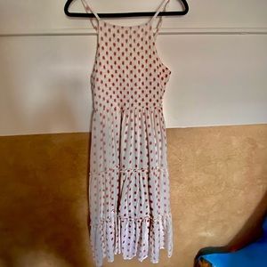 Sim & Sam Tiered Smocked Dress